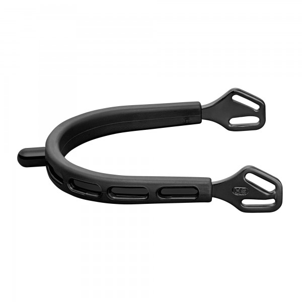 SPRENGER ULTRA fit EXTRA GRIP Sporen "Black Series" - Edelstahl rostfrei anthrazit, 15 mm abgerundet