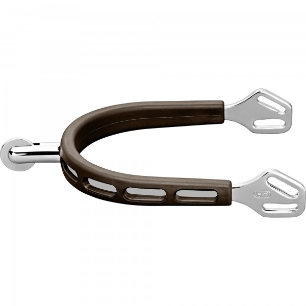 SPRENGER ULTRA fit BROWN GRIP Sporen - Edelstahl rostfrei, 30 mm abgerundet