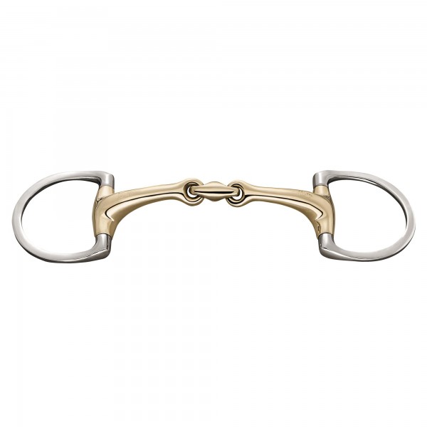 SPRENGER Dynamic RS Olivenkopfgebiss mit D-förmigem Ring 16 mm doppelt gebrochen – Sensogan