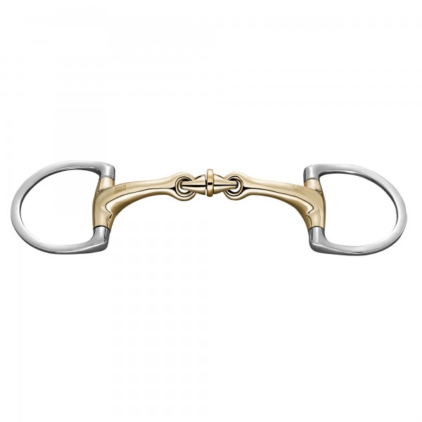 SPRENGER Dynamic RS WH ULTRA Olivenkopfgebiss mit D-förmigem Ring 16 mm doppelt gebrochen – Sensogan