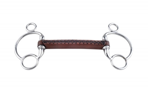 Trust Leder 2,5-Ring Olivenkopfgebiss "Straight"