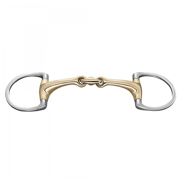 SPRENGER Dynamic RS Olivenkopfgebiss mit D-förmigem Ring 14 mm doppelt gebrochen – Sensogan