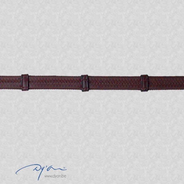 Dyon Weiche Gummizügel 5/8” - 7 Lederstegen - monkey buckle