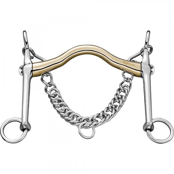 SPRENGER Bemelmans Reitkandare 14 mm – Sensogan, mit drehbaren Seitenteilen