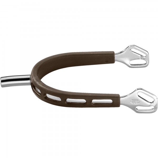 SPRENGER ULTRA fit BROWN GRIP Sporen - Edelstahl rostfrei, 25 mm flach