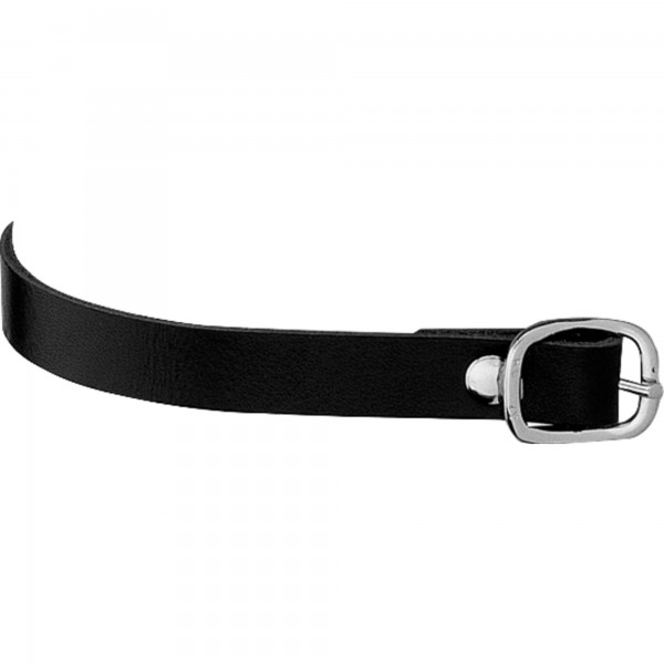 SPRENGER Sporenriemen - 45 cm, Leder schwarz, Schnalle silber