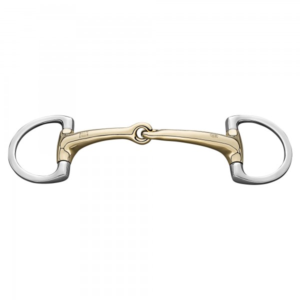 SPRENGER HUNTER JUMPER - Dynamic RS Olivenkopfgebiss mit D-förmigem Ring 14 mm einfach gebrochen – S