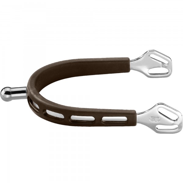 SPRENGER ULTRA fit BROWN GRIP Sporen - Edelstahl rostfrei, 20 mm kugelförmig