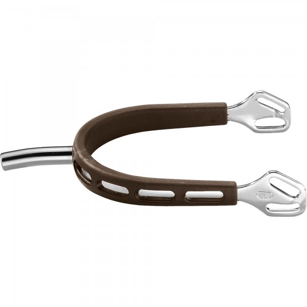 SPRENGER ULTRA fit BROWN GRIP Sporen - Edelstahl rostfrei, 35 mm flach