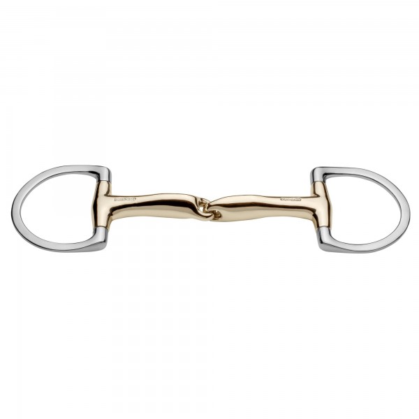 SPRENGER novocontact Olivenkopfgebiss mit D-förmigem Ring 16 mm einfach gebrochen – Sensogan