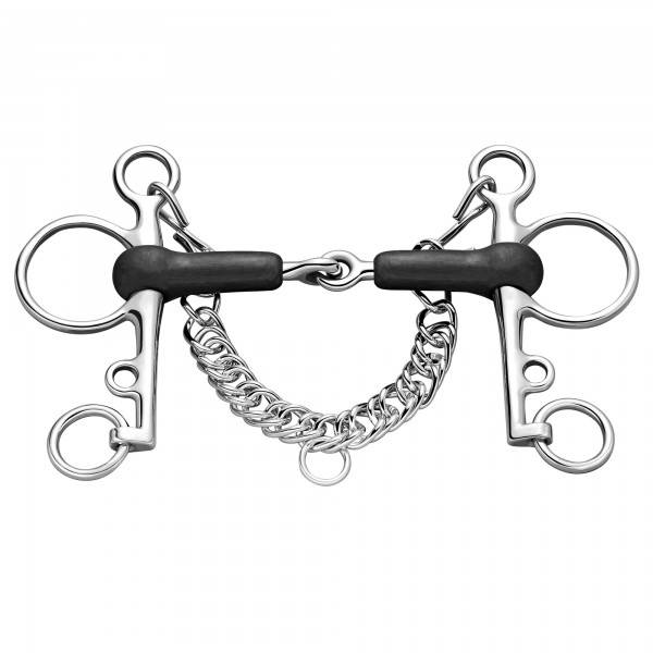 SPRENGER Gummi-Pelham 18 mm mit langem Unterzug - Edelstahl rostfrei