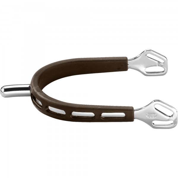 SPRENGER ULTRA fit BROWN GRIP Sporen - Edelstahl rostfrei, 25 mm abgerundet