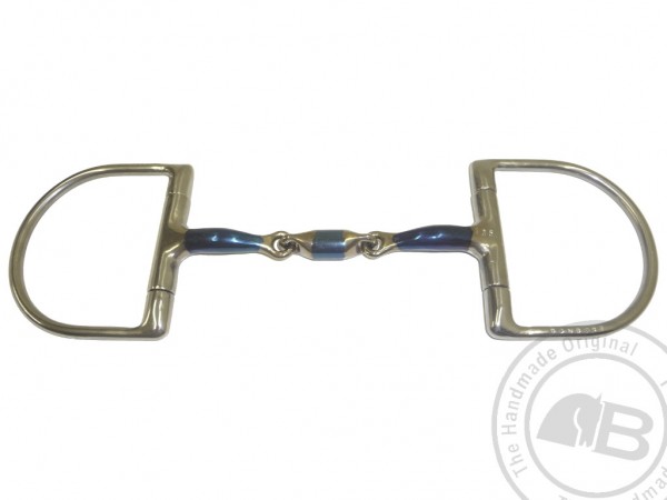 Bombers Gebiss D-Ring Elliptical / doppelt gebrochen