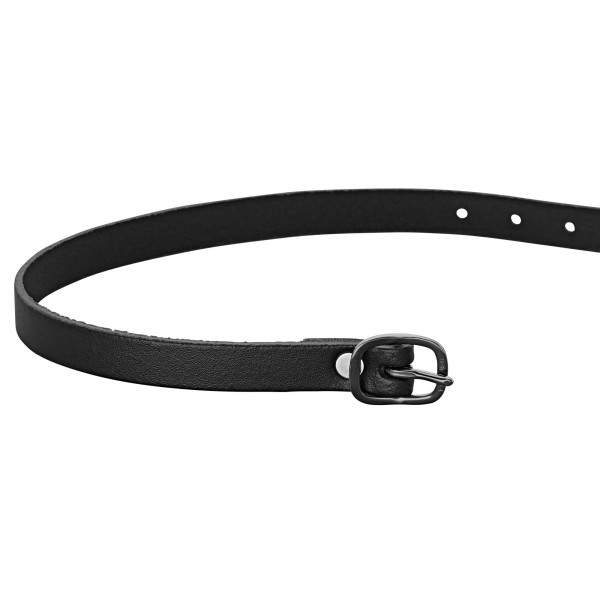 SPRENGER Sporenriemen - 45 cm, Leder schwarz, Schnalle anthrazit