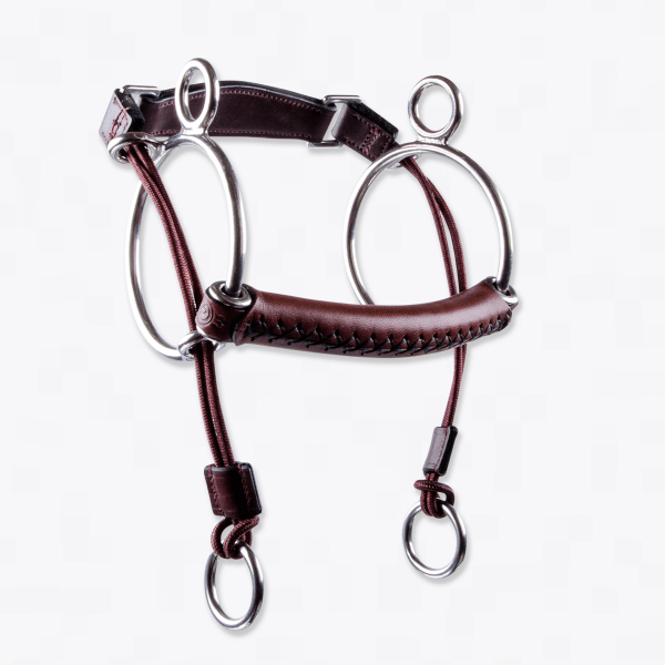 TRUST Leder Aufziehtrense "Curb Gag"